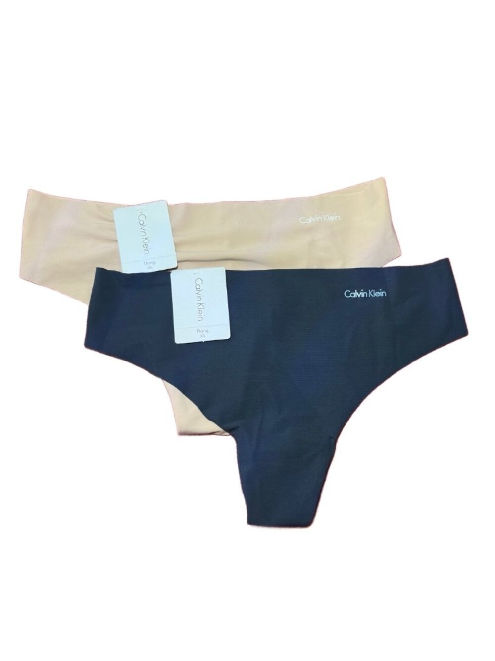 New Calvin Klein Invisibles Thong - 2 Pack - Size XS